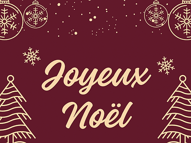 Couverture carte de noël arbes