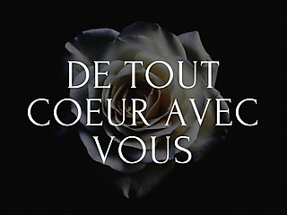Couverture carte de condoléances rose
