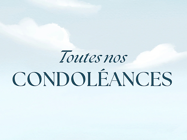 Couverture carte condoléances ciel