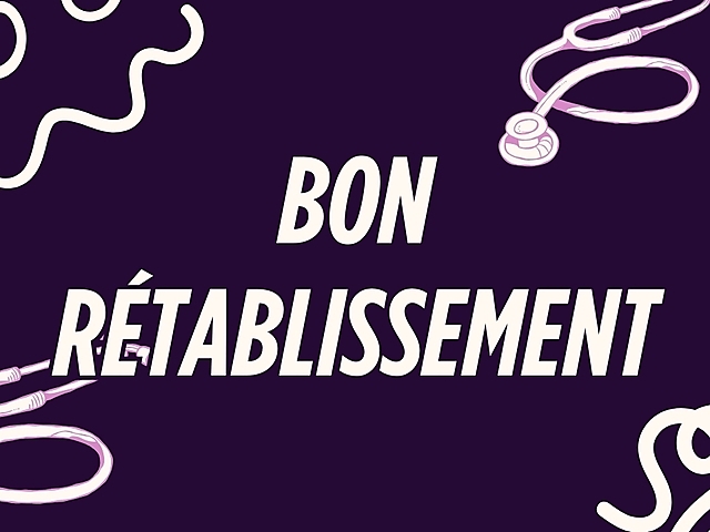 Couverture carte de bon rétablissement médicale