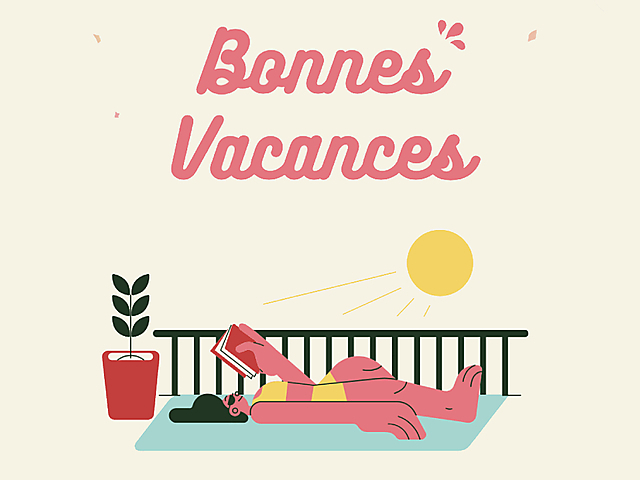 Couverture carte bonnes vacances bronzage