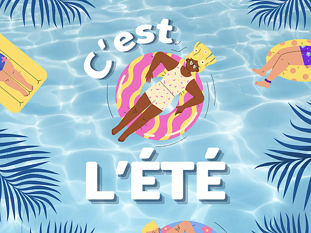 Couverture carte bonnes vacances c'est l'été