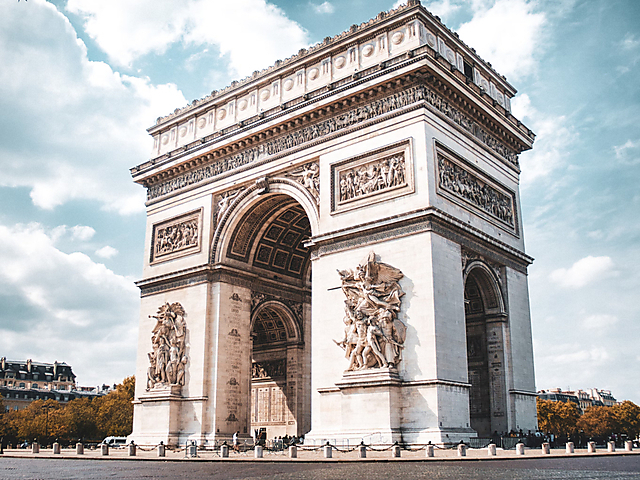 Couverture carte virtuelle Paris Arc de Triomphe