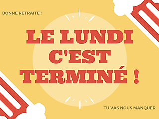 Couverture carte de départ le lundi n'existe plus