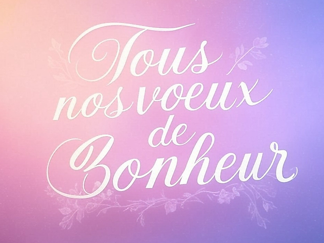 Couverture carte virtuelle mariage tous nos voeux de bonheur