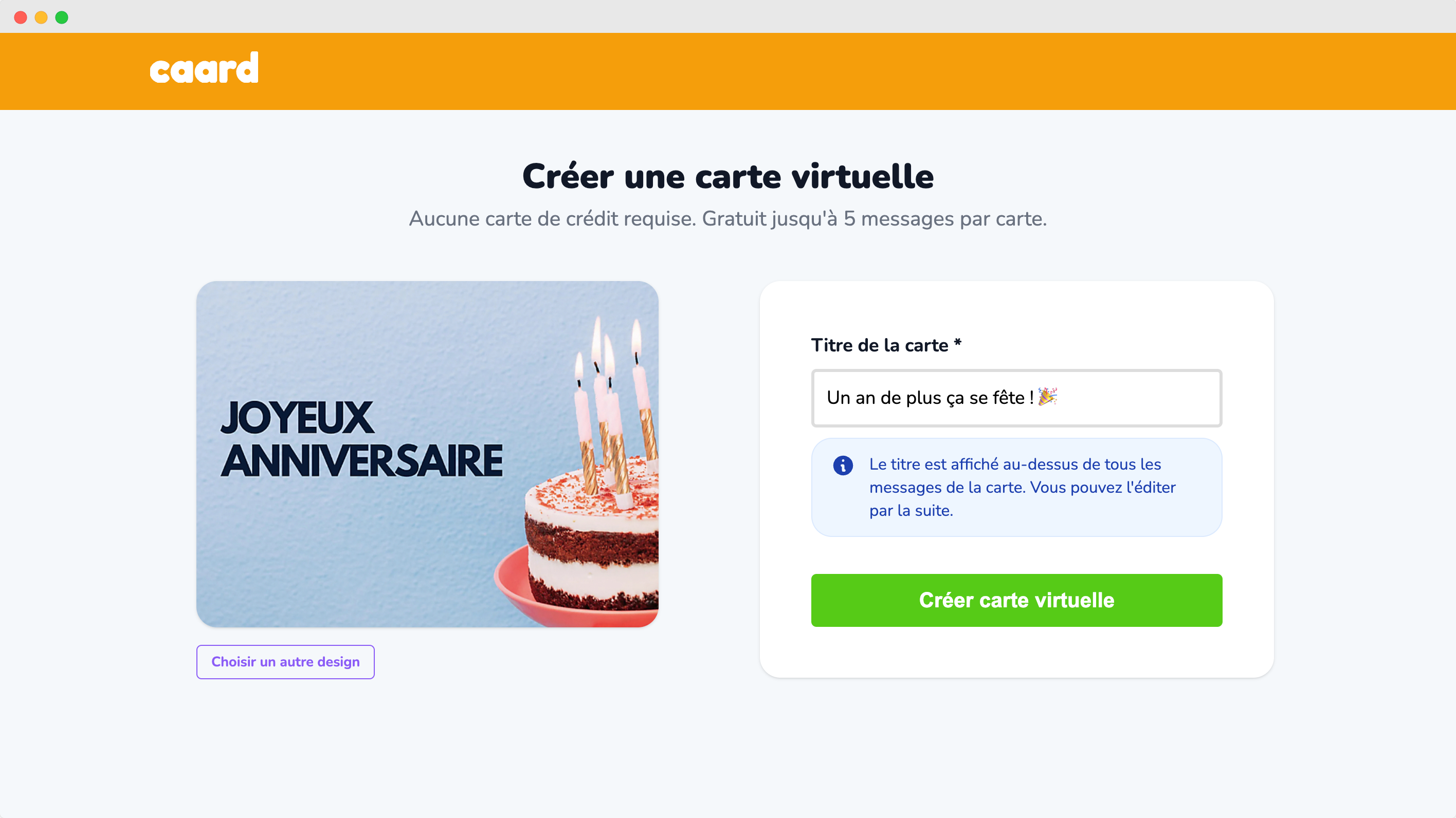 Capture écran créer une carte virtuelle