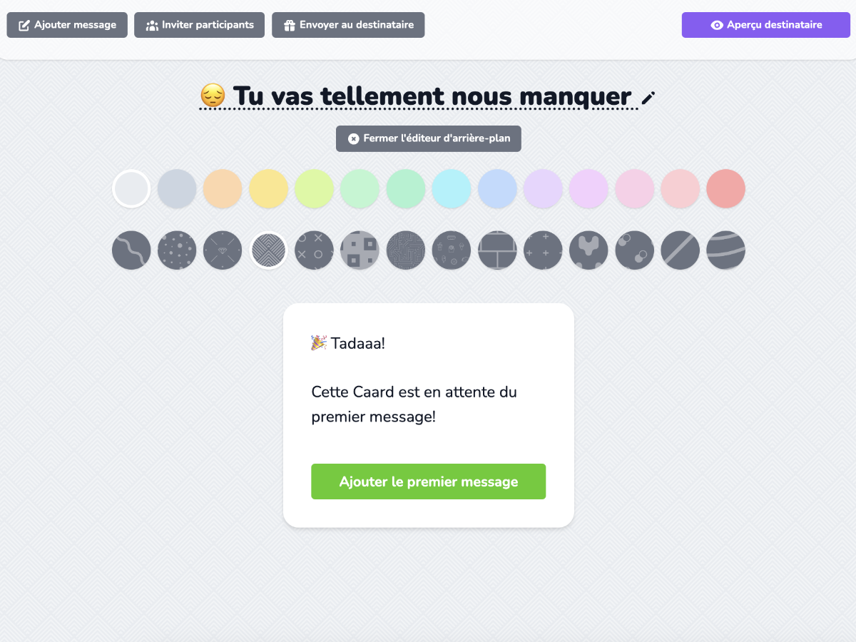 Capture d'écran theme carte virtuelle